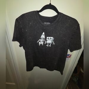 Black Graphic Spongebob T-Shirt